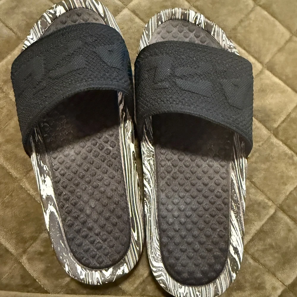 APL Black and Gray Slide Sandals - Picture 1 of 3